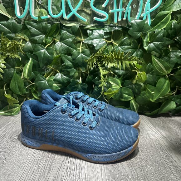 Nobull Superfabric Trainer Men Sz 6 Women 7.5 Workout Gym Shoes Blue Gum  Camo main image 6